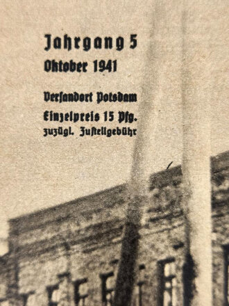 "Das Deutsche Rote Kreuz" Deutsches Feldlazarett im Osten, Jahrgang 5, Oktober 1941, über DIN A4