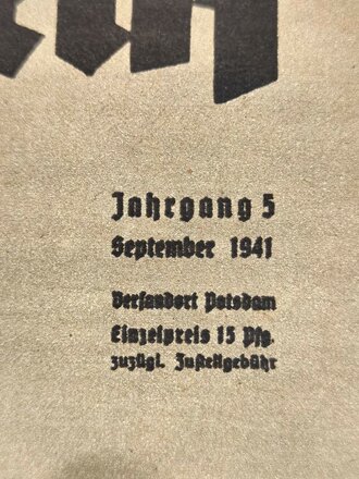 "Das Deutsche Rote Kreuz" Deutsche Rot-Kreuz-Schwesternhelferin, Jahrgang 5, September 1941, über DIN A4