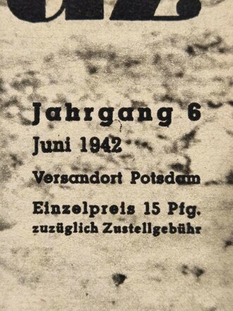 "Das Deutsche Rote Kreuz" Wasser aus einer Regenpfütze in der Wüste, Jahrgang 6, Juni 1942, über DIN A4