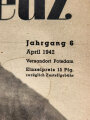 "Das Deutsche Rote Kreuz" Zum 20. April Der Führer Schirmherr des Deutschen Roten Kreuzes, Jahrgang 6, April 1942, über DIN A4