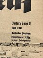 "Das Deutsche Rote Kreuz" DRK-Schwestern vor dreitausendjährigen Kulturdenkmälern Griechenland, Jahrgang 5, Juli 1941, über DIN A4