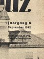 "Das Deutsche Rote Kreuz" Gut aufgehoben auf der Sonnenterrasse eines süddeutschen Reserve Lazaretts, Jahrgang 6, September 1942, über DIN A4