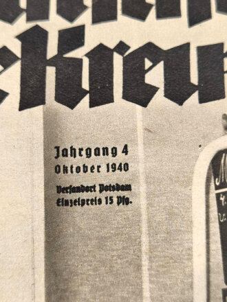 "Das Deutsche Rote Kreuz" Der Führer besucht Verwundete, Jahrgang 4, Oktober 1940, über DIN A4