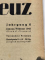 "Das Deutsche Rote Kreuz" Siegreiche Fahrt in ein neues Jahr, Jahrgang 6, Januar/Februar 1942, über DIN A4