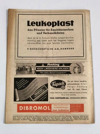 "Das Deutsche Rote Kreuz" Das erste motorisierte Lazarett des deutschen Roten Kreuzes, Jahrgang 4, Februar 1940, über DIN A4