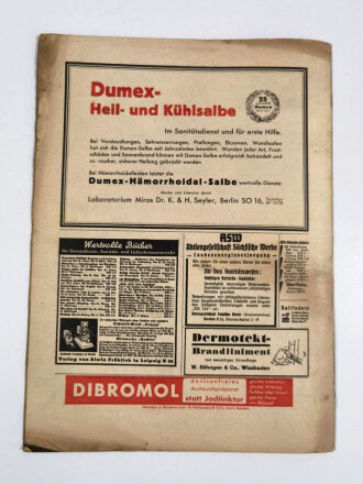 "Das Deutsche Rote Kreuz" Mussolini besucht Verwundete, Jahrgang 5, Februar 1941, über DIN A4