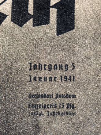 "Das Deutsche Rote Kreuz", Jahrgang 5, Januar 1941, über DIN A4