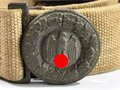 Heer, Feldbinde für Offiziere des Afrika Korps, datiert 1941. Getragenes Stück in gutem Gesamtzustand. Gesamtlänge 112cm