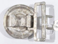 SS / Polizei ,  Feldbindenschloss für Führer aus Aluminium, Hersteller RZM 257/41 für C.T. Dicke Lüdenscheid.