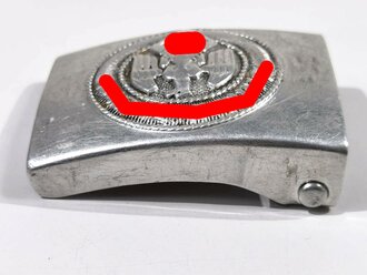 Koppelschloss für Angehörige der Hitler Jugend, Aluminium RZM M4/23