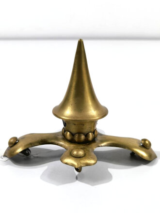 Spitze für eine Pickelhaube, Breite des Kreuzblatt von Spitze zu Spitze 15cm