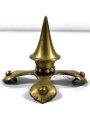 Spitze für eine Pickelhaube, Breite des Kreuzblatt von Spitze zu Spitze 15cm