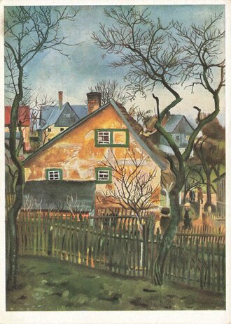 Künstler-Hilfswerk 1937, Ansichtskarte, Haus in Börnchen