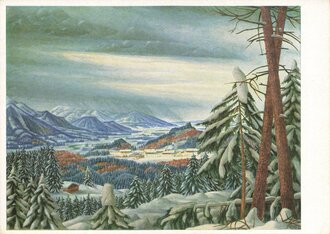 Künstler-Hilfswerk 1937, Ansichtskarte, Winterlandschaft