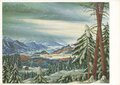 Künstler-Hilfswerk 1937, Ansichtskarte, Winterlandschaft