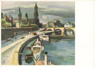 Künstler-Hilfswerk 1937, Ansichtskarte, Brühlsche Terrasse