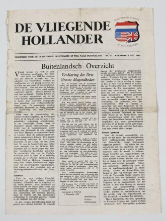 Flugblatt "De Vliegende Hollander"...