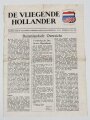 Flugblatt "De Vliegende Hollander" Nachrichtenblatt No. 16, 8. Dec. 1943, unter DIN A4, 4-seitig, mehrfach geknickt, niederländisch