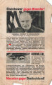 Flugblatt "Eisenhower gegen Himmler!" W.G.28, No. 16, 8. Dec. 1943, ca. DIN A5, mehrfach geknickt, rissig