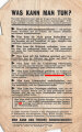 Flugblatt "Eisenhower gegen Himmler!" W.G.28, No. 16, 8. Dec. 1943, ca. DIN A5, mehrfach geknickt, rissig