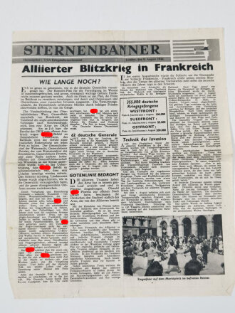 U.S.A. "Sternenbanner" Flugblatt USG48,...