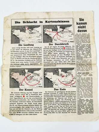 Großbritannien 2. Weltkrieg, "Luftpost - Die zweite Schlacht um Frankreich", G27, Extrablatt, Nr. 44, geknickt