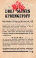 U.S.A. / Großbritannien WWII, "Drei Tonnen Sprengstoff", Flugblatt WG.43, Einsatzzeit 1945, guter Zustand