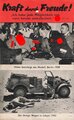 Großbritannien 2. Weltkrieg, Flugblatt G.62 "Kraft durch Freude !", gelocht, über DIN A5