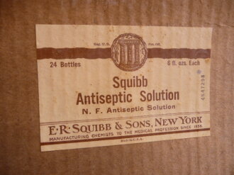 US Army WWII, Mounthwash, "Squibb Antiseptic...