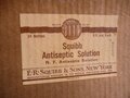 US Army WWII, Mounthwash, "Squibb Antiseptic Solution", unopened bottle, out of the original 1944 dated box, 1 piece