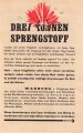 U.S.A. / Großbritannien WWII, "Drei Tonnen Sprengstoff", Flugblatt WG.43, Einsatzzeit 1945, guter Zustand