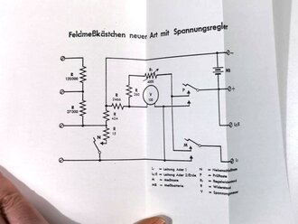 Das Feldmesskästchen 18. ,H.Dv.Nr. 95-21, Berlin 1922, unveränderter Nachdruck 1934, 36 Seiten