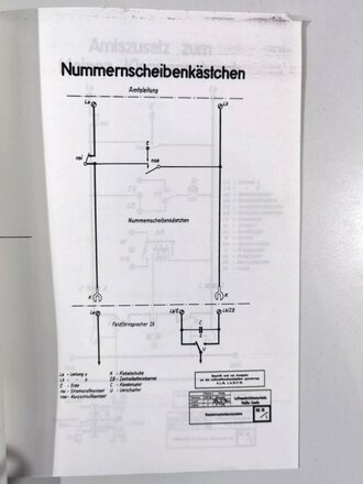 Fachgebiet BS III: Fernsprechgerätelehre Amtsanschließer, 2. Auflage, Luftnachrichtenschule, Januar 1938, Nr. 3790, neuzeitliche Kopie