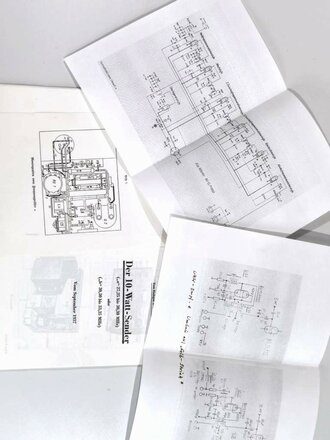 D 949/1 Der 10-Watt-Sender ("a" 27,25 bis 30,30 MHz) oder ("b" 30,30 bis 33,35 MHz), vom September 1937, 23 Seiten lose