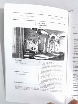 D 847/2 Gerätenachweis für einen kleinen Funktrupp b (mot) mit Funkkraftwagen (Kfz.) Einheitsfahrgestell, vom 13.10.39, unveränderter Nachrdruck 1942, 38 Seiten