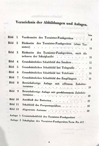 D 964/4 Vorläufige Beschreibung und Betriebsvorschrift für das Tornister-Funkgerät Torn. Fu. d2 Ausg. Okt. 1939, 40 Seiten