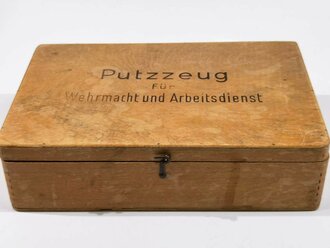 Holzschachtel "Putzzeug für Wehrmacht und Arbeitsdienst"