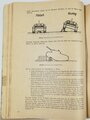 Merkheft für Kraftfahrausbildung "Gepanzerte Selbstfahrlafette für Sturmgeschütz 7,5cm Kanone" datiert 1942. Din A4, 49 Seiten, komplett, Deckblatt lose