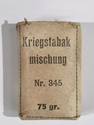 1.Weltkrieg, Pack " Kriegstabak mischung Nr.345" 75g, ungeöffnet