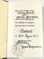 Adolf Hitler "Mein Kampf" Hochzeitsausgabe der Stadt Rastatt von 1941