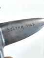 "Andenken an Arnheim Holand 1943" plastische Darstellung eines Flugzeuges aus Aluminium, Spannweite 19cm