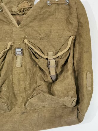 Rucksack in Tropenausführung Wehrmacht, getragenes Stück, die Inneneinteilung entfernt