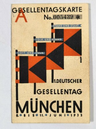 Kolpingwerk "Familienausweis für den Kolpingssohn...." datiert 1932, dazu zwei weitere, zugehörige Ausweise