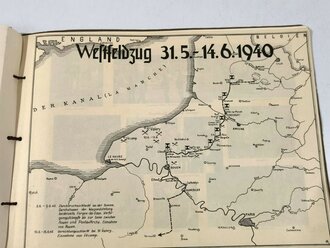 "Marsch- und Kampfweg des Panzerkorps im Westfeldzug Sommer 1940" Bildband mit etwa 180 Bildern