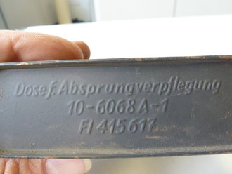 Dose für Absprungverpflegung Luftwaffe, Originallack,...