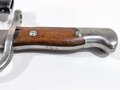 Argentinien Bajonett Modell Mauser 1909. Nummerngleiches Stück in sehr gutem Zustand