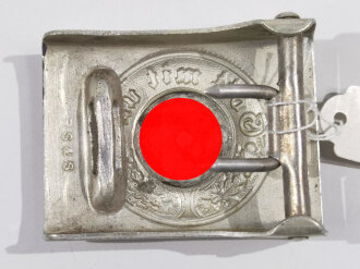 Polizei III.Reich, Koppelschloss aus Aluminium, entnazifiziert