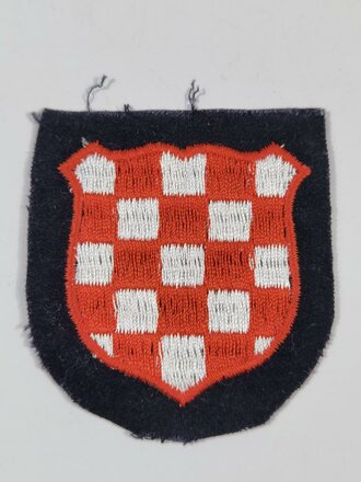 Waffen SS , Armschild für Kroatischen Freiwilligen der Waffen-SS Division Handschar, ungetragenes Stück